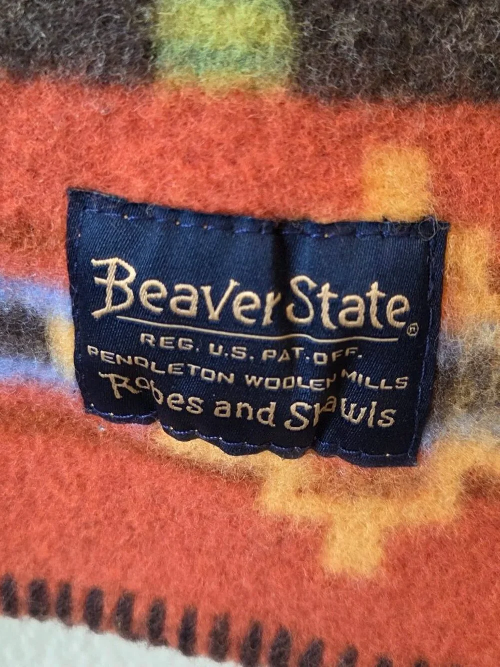 Pendleton Woodland Neighbors Crib Blanket Wool Beaver State Oregon Fox Bear Owl